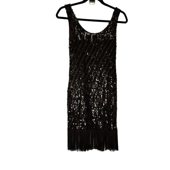 AKIRA Black Sequin Mini Dress - Picture 2 of 14